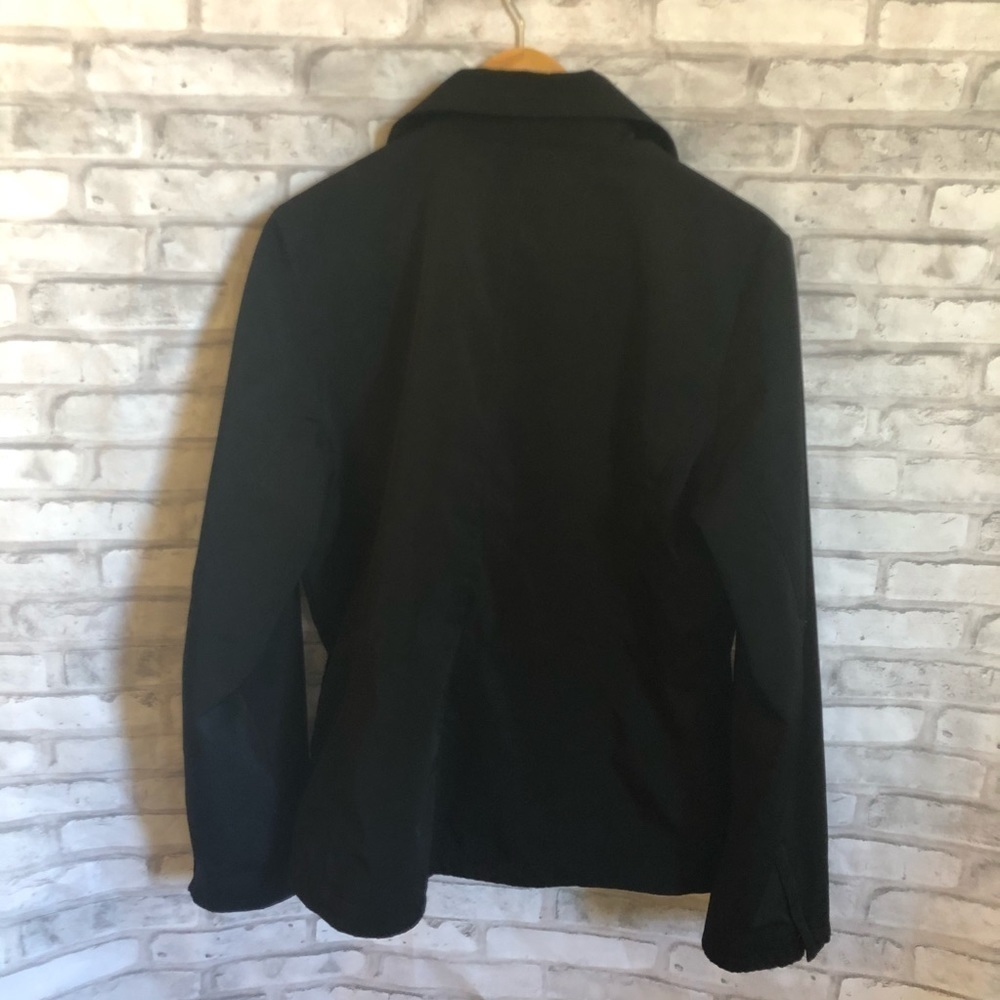 Black Polyester Lightweight Jacket Size Large - image 5